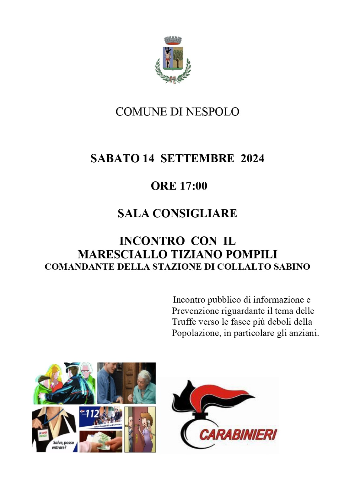 Incontro Pubblico di Informazione e Prevenzione